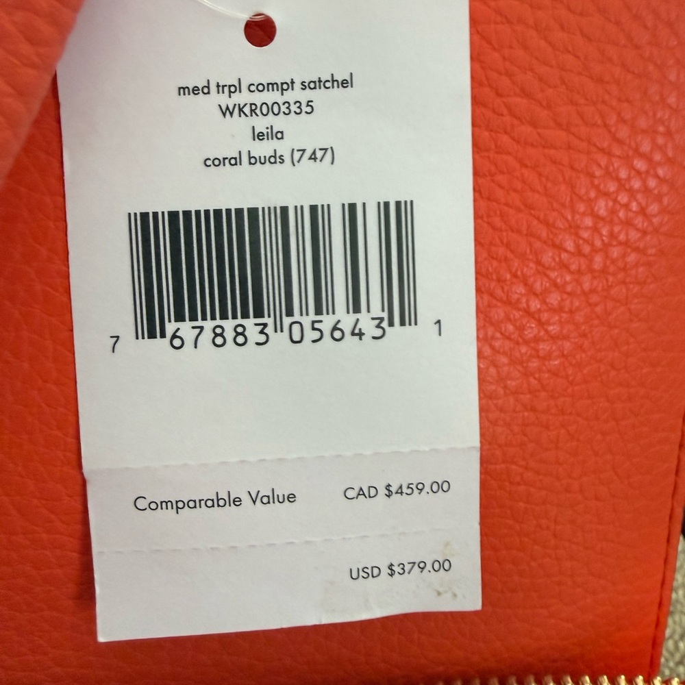 Kate spade orange Leather Tote and Wallet Set - Picture 6 of 7